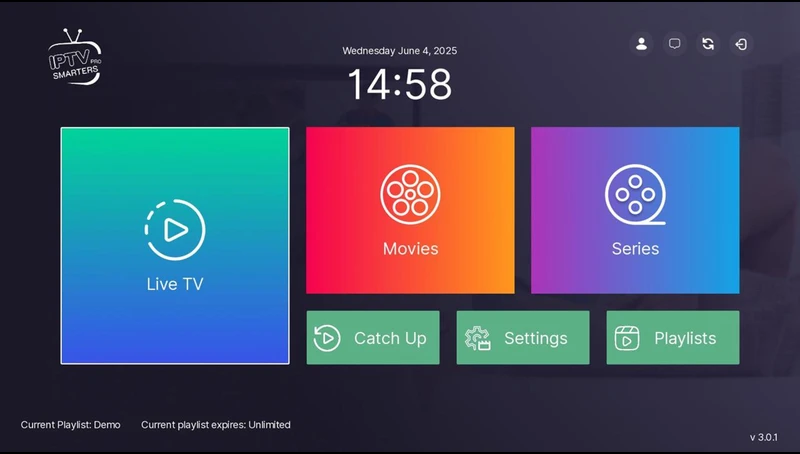 IPTV Smarters Pro configuration interface tous appareils