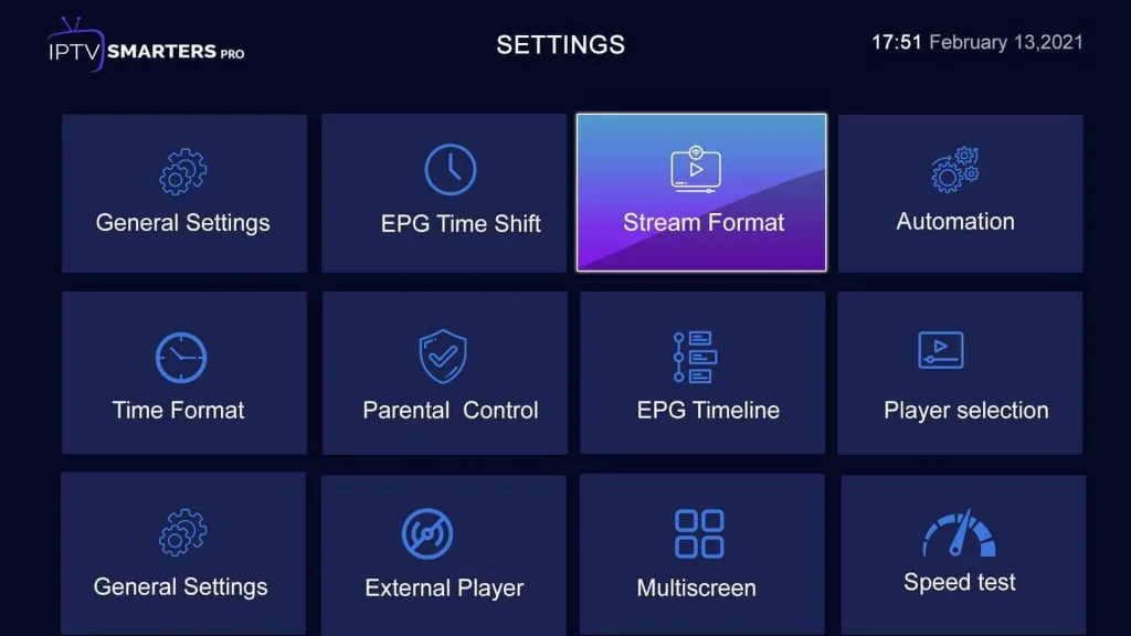 IPTV Smarters Pro configuration